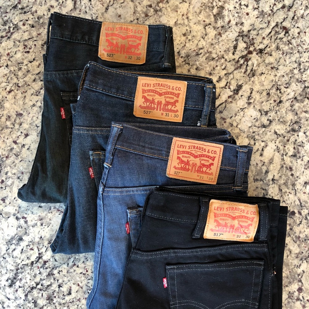 4 Pairs of Men’s Levi’s Jeans (527 & 517)